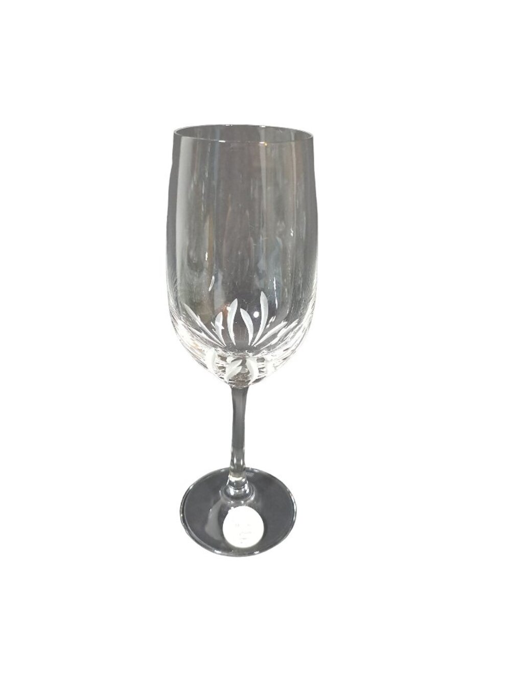 Princess House Crystal Wine Glass With Etched Floral Design Lead Crystal Germany